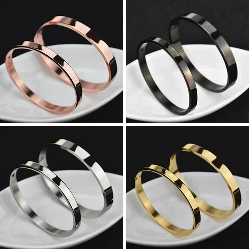Customize yellow Bracelets Bangles for Men & Women Custom Engraved Cuff