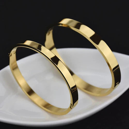 Customize yellow Bracelets Bangles for Men & Women Custom Engraved Cuff